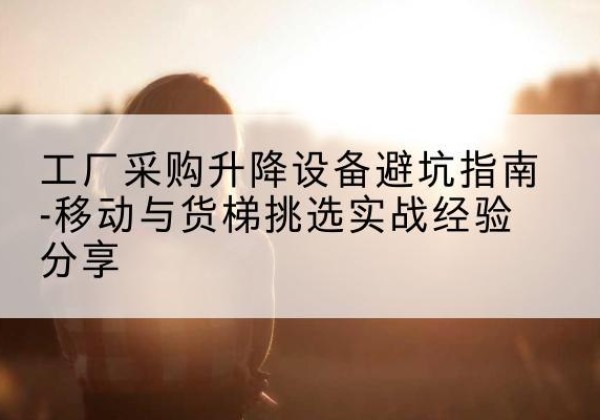 邓州移动式升降机怎么选-工厂采购升降设备避坑指南-移动与货梯挑选实战经验分享